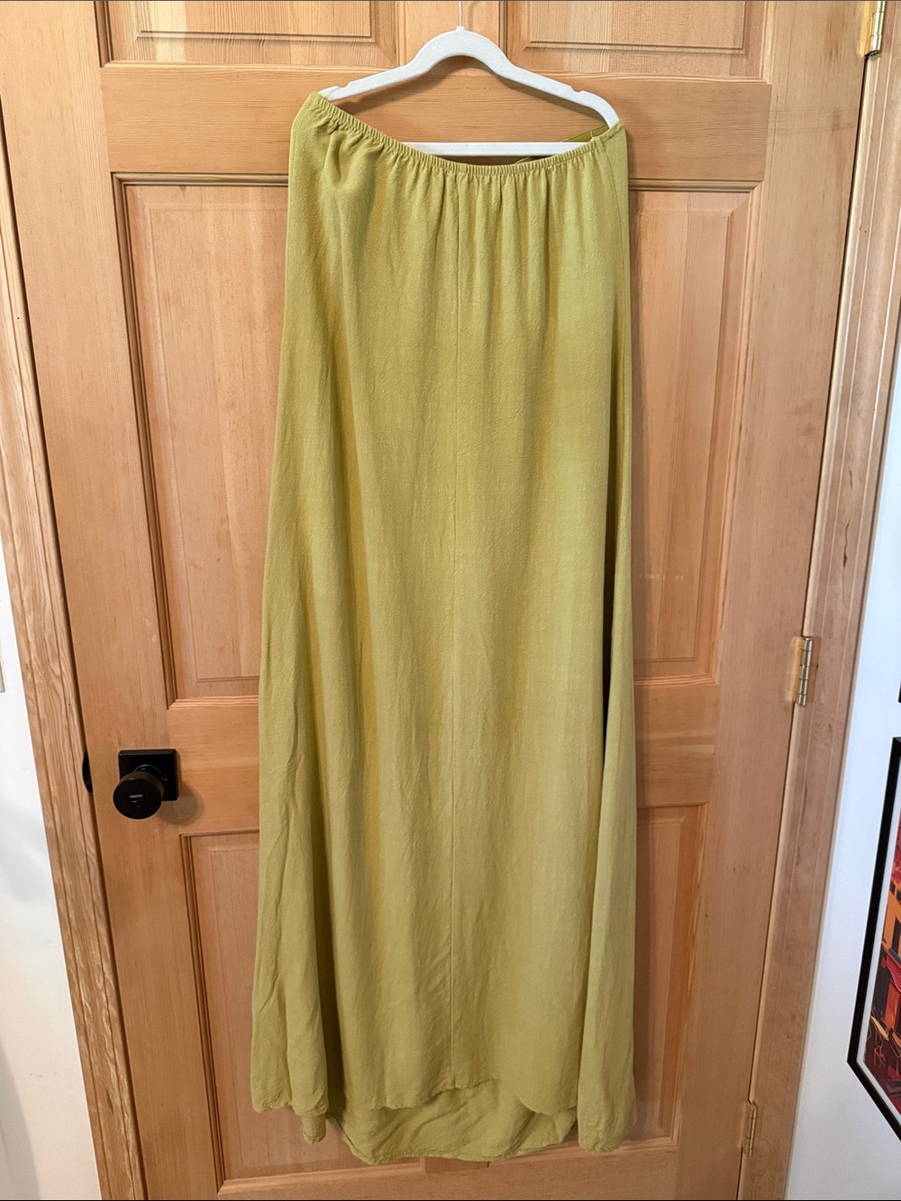 Musera | Green Strapless Pleated Maxi Dress S - Picture 6 of 10